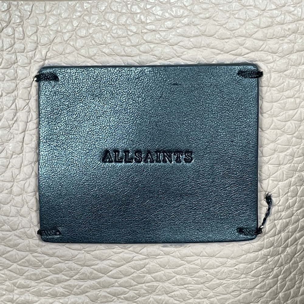 All Saints Leather Kita‎ Crossbody Bag Purse Beige Taupe - Picture 9 of 16